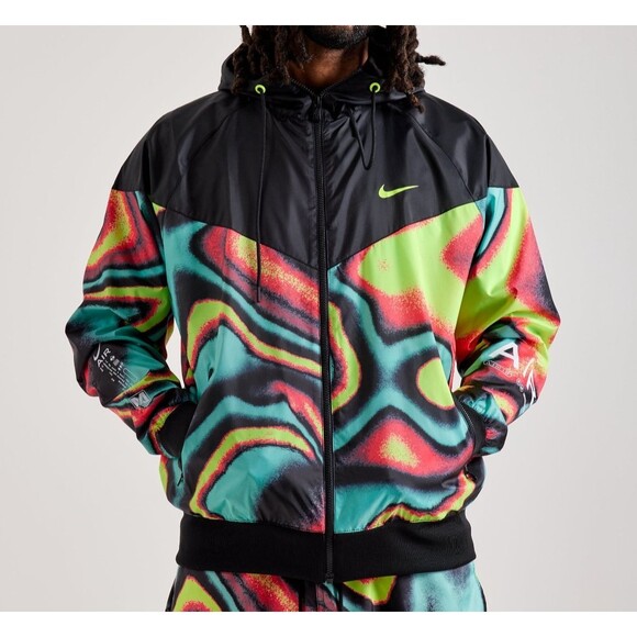 Nike Max Volume Windrunner Men Small Woven Lined Jacket Weatherman KD HF4446-674 - Picture 1 of 14